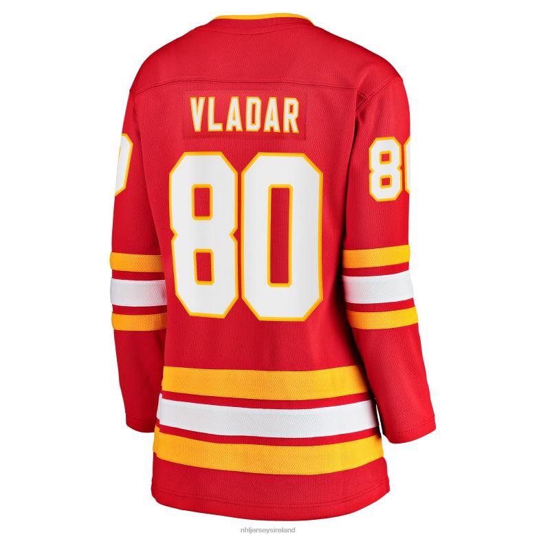 NHL Women Calgary Flames Daniel Vladar Fanatics Branded Red Home Breakaway Player Jersey D002V1485 Clothing