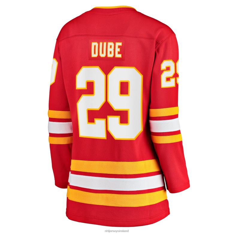 NHL Women Calgary Flames Dillon Dube Fanatics Branded Red Home Breakaway Player Jersey D002V1787 Clothing
