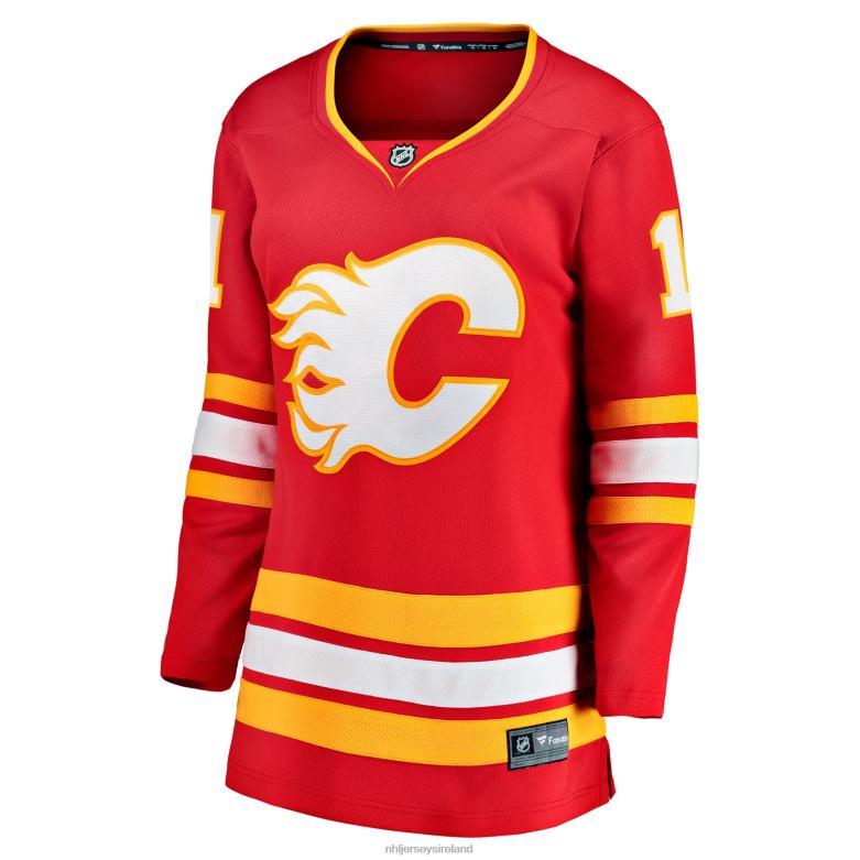 NHL Women Calgary Flames Mikael Backlund Fanatics Branded Red Home Team Breakaway Player Jersey D002V2111 Clothing