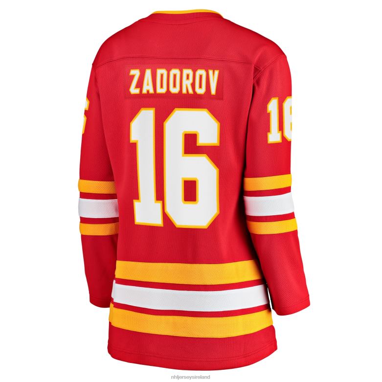 NHL Women Calgary Flames Nikita Zadorov Fanatics Branded Red Home Breakaway Player Jersey D002V1704 Clothing
