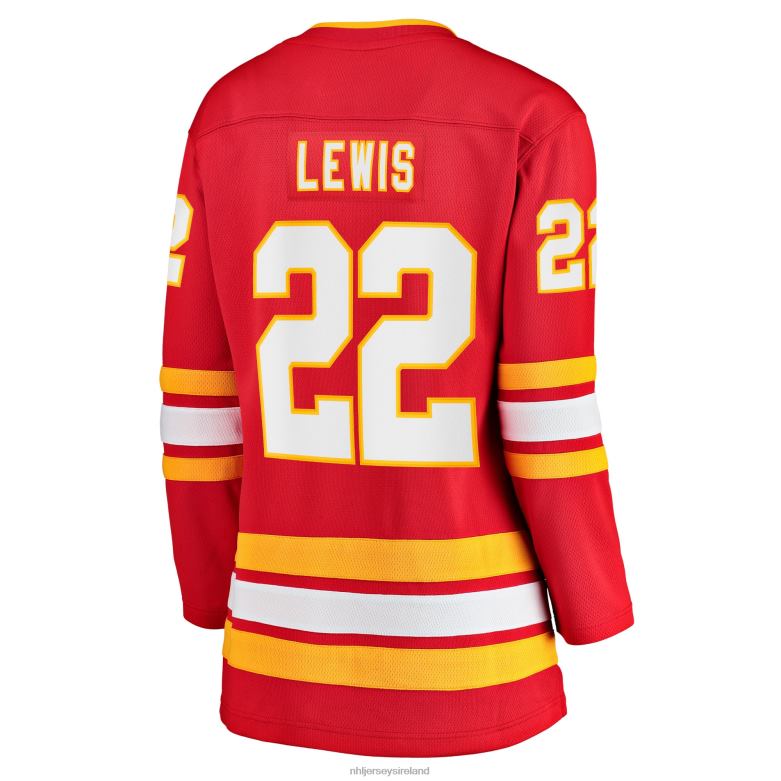 NHL Women Calgary Flames Trevor Lewis Fanatics Branded Red Home Breakaway Player Jersey D002V2107 Clothing