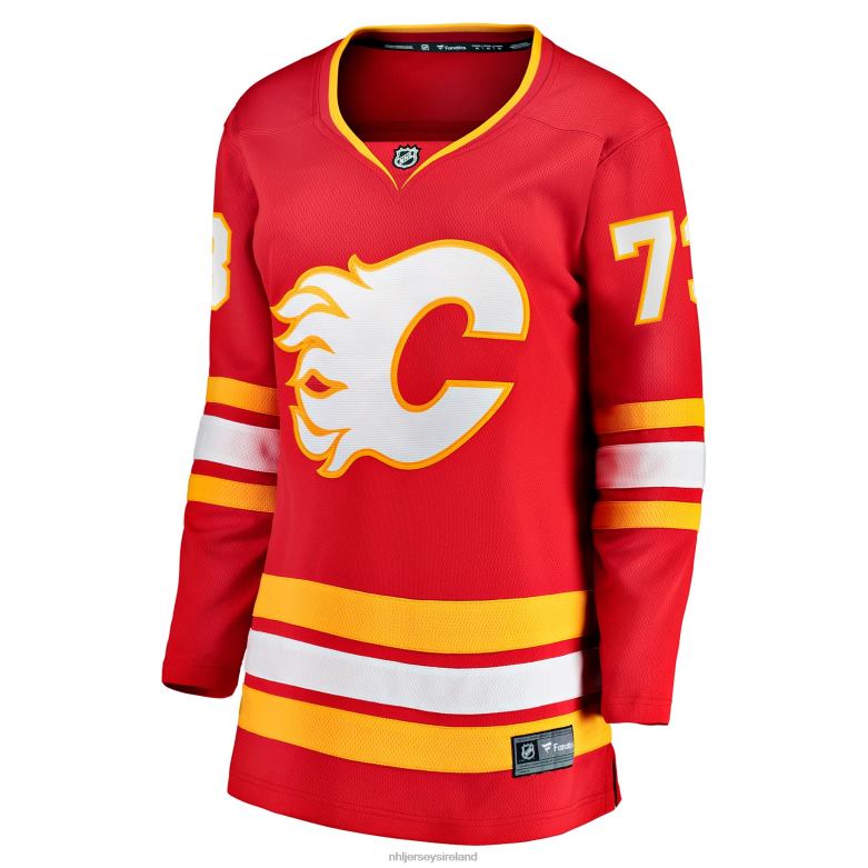 NHL Women Calgary Flames Tyler Toffoli Fanatics Branded Red Home Breakaway Player Jersey D002V1336 Clothing