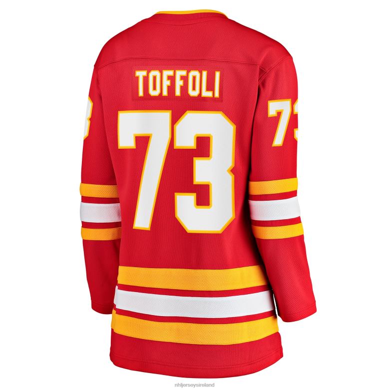 NHL Women Calgary Flames Tyler Toffoli Fanatics Branded Red Home Breakaway Player Jersey D002V1336 Clothing