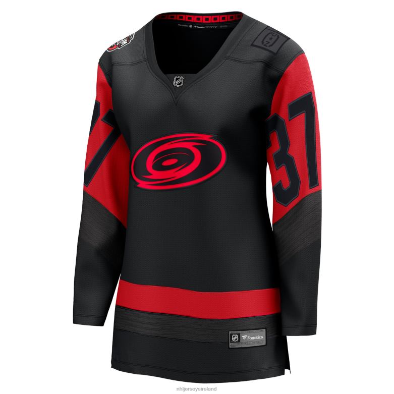 NHL Women Carolina Hurricanes Andrei Svechnikov Fanatics Branded Black 2023 Stadium Series Breakaway Player Jersey D002V894 Clothing