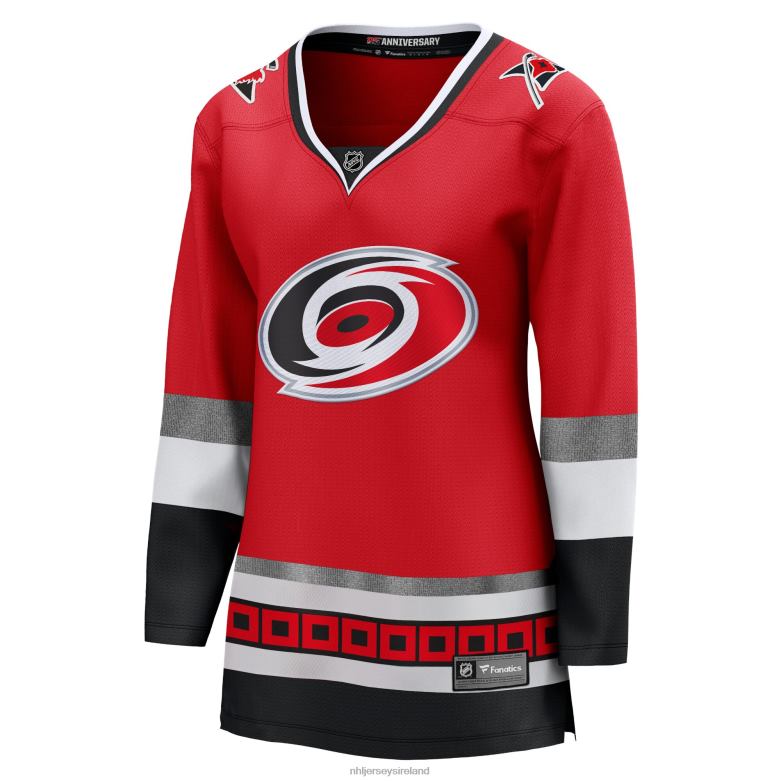NHL Women Carolina Hurricanes Fanatics Branded Red 25Th Anniversary Premier Breakaway Blank Jersey D002V870 Clothing