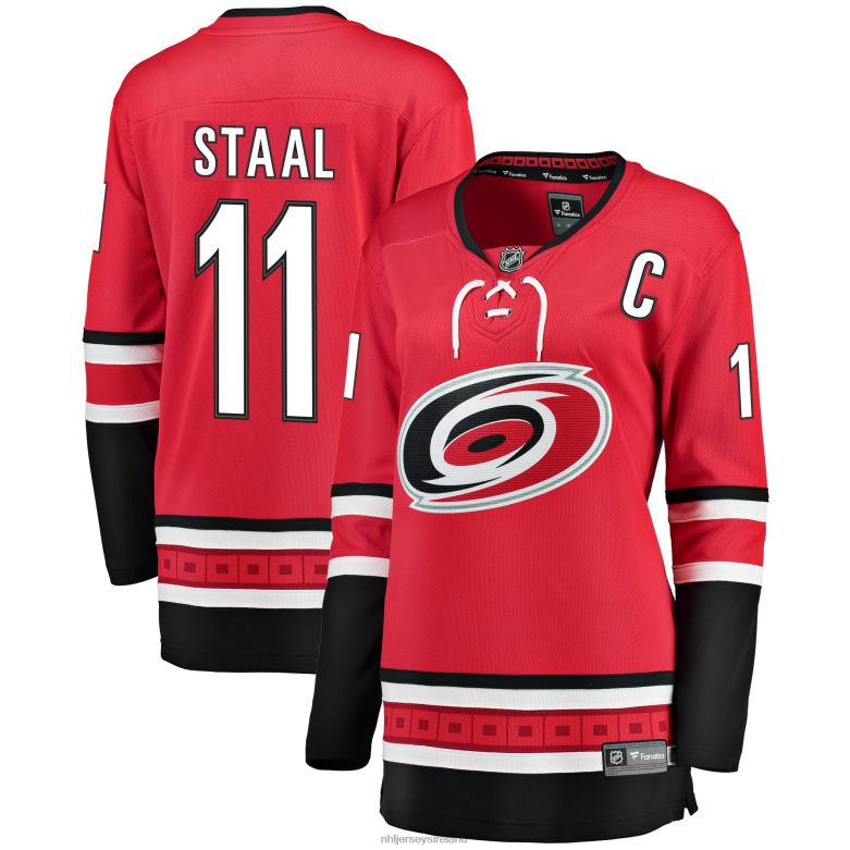 NHL Women Carolina Hurricanes Jordan Staal Fanatics Branded Red Home Breakaway Player Jersey D002V1369 Clothing