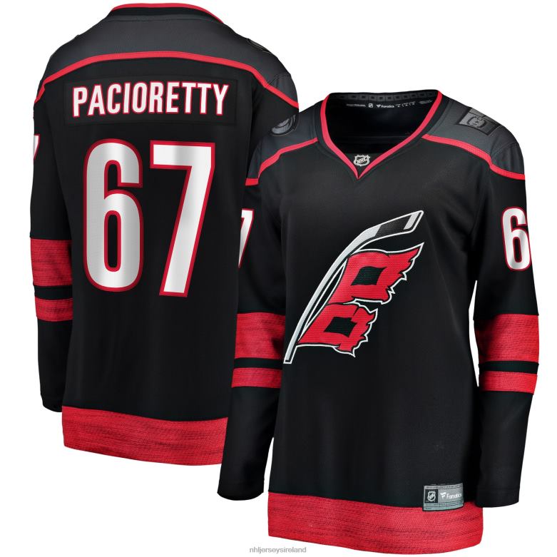 NHL Women Carolina Hurricanes Max Pacioretty Fanatics Branded Black Home Breakaway Player Jersey D002V1283 Clothing