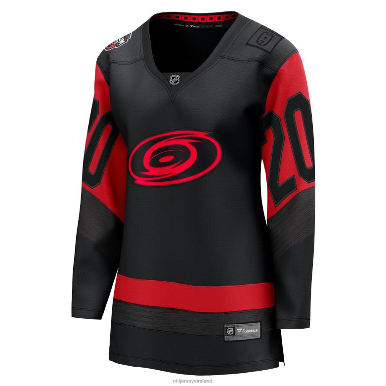 NHL Women Carolina Hurricanes Sebastian Aho Fanatics Branded Black 2023 Stadium Series Breakaway Player Jersey D002V492 Clothing