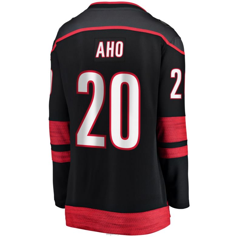 NHL Women Carolina Hurricanes Sebastian Aho Fanatics Branded Black Alternate Premier Breakaway Jersey D002V149 Clothing