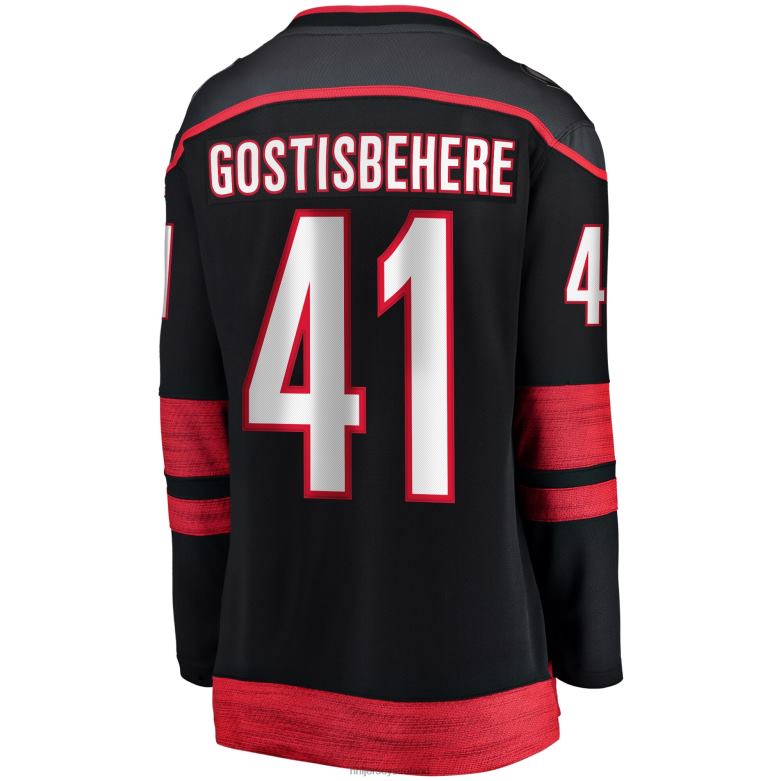 NHL Women Carolina Hurricanes Shayne Gostisbehere Fanatics Branded Black Home Breakaway Jersey D002V1077 Clothing