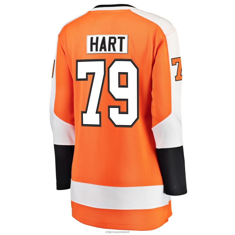 NHL Women Carter Hart Philadelphia Flyers Fanatics Branded Home Premier Breakaway Player Jersey - Orange D002V860 Clothing