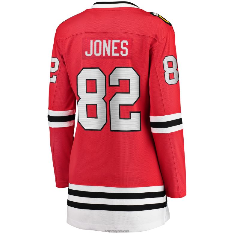 NHL Women Chicago Blackhawks Caleb Jones Fanatics Branded Red Breakaway Player Jersey D002V2214 Clothing