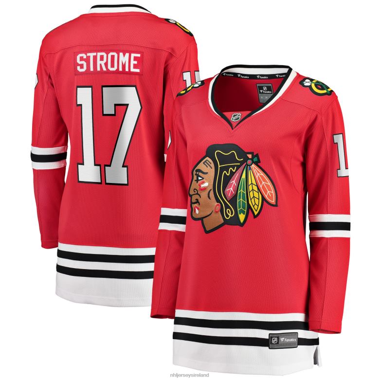 NHL Women Chicago Blackhawks Dylan Strome Fanatics Branded Red Home Breakaway Player Jersey D002V1880 Clothing