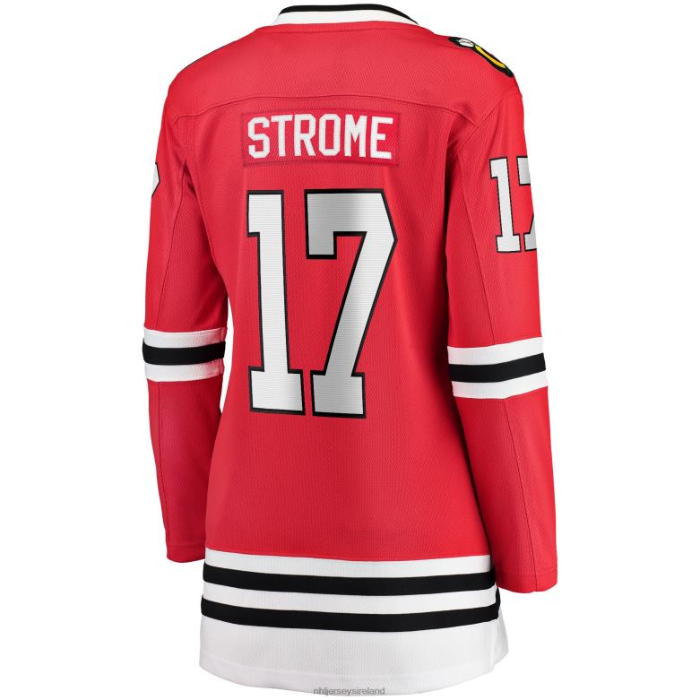 NHL Women Chicago Blackhawks Dylan Strome Fanatics Branded Red Home Breakaway Player Jersey D002V1880 Clothing