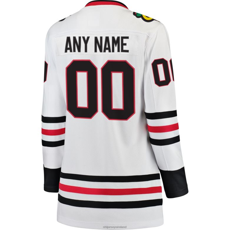 NHL Women Chicago Blackhawks Fanatics Branded White Away Breakaway Custom Jersey D002V931 Clothing