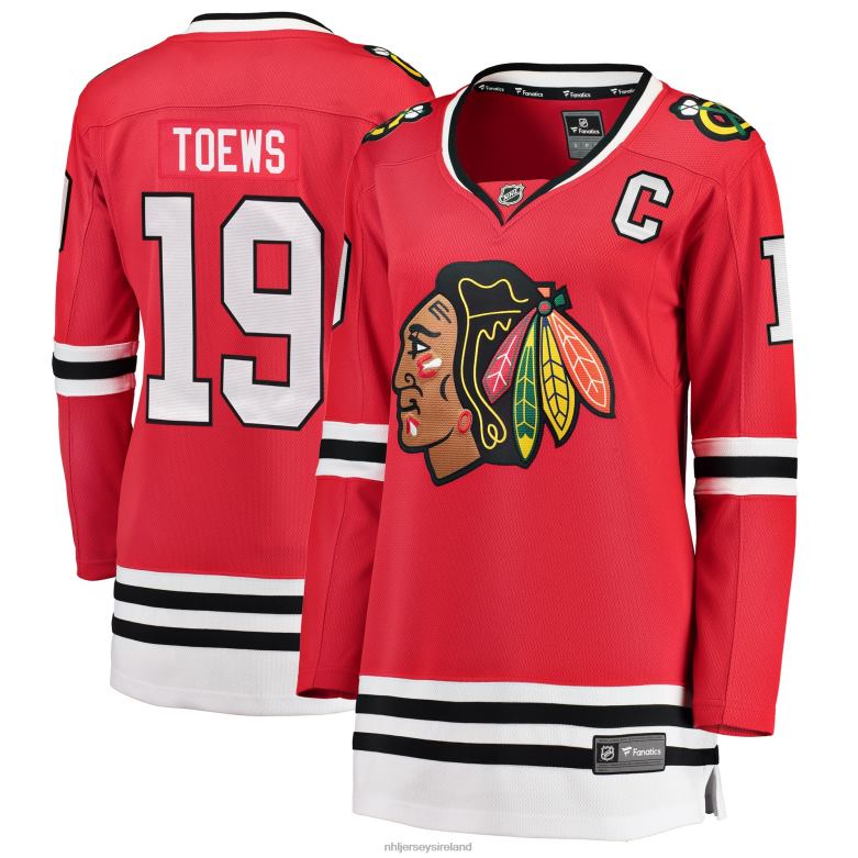 NHL Women Chicago Blackhawks Jonathan Toews Fanatics Branded Red Home Breakaway Player Jersey D002V353 Clothing