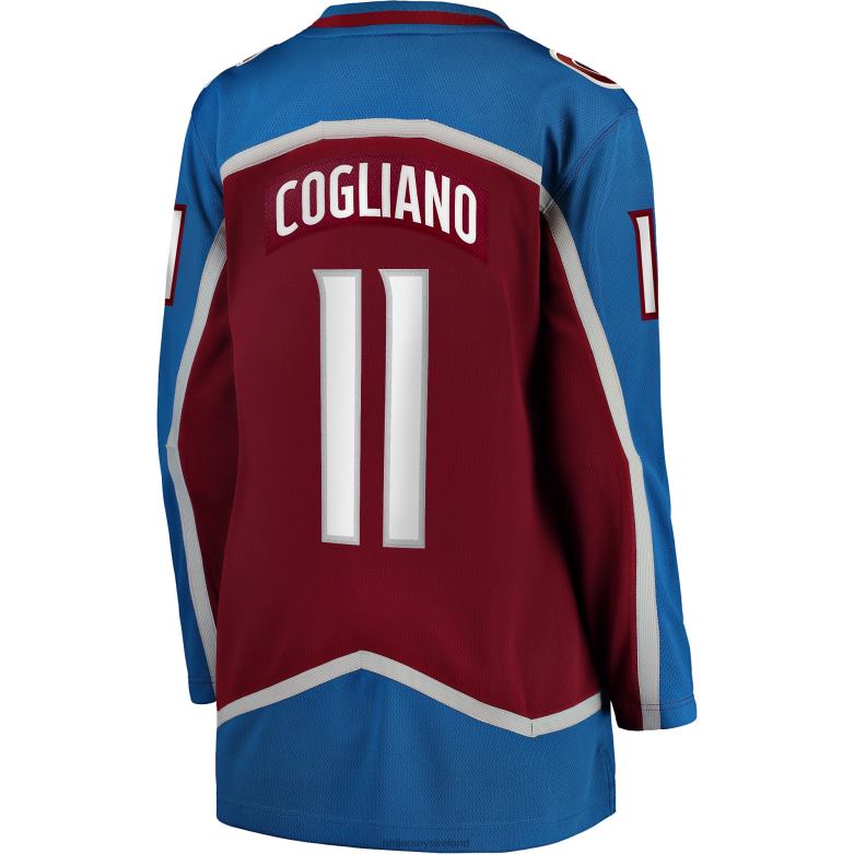 NHL Women Colorado Avalanche Andrew Cogliano Fanatics Branded Burgundy Home Breakaway Player Jersey D002V1543 Clothing