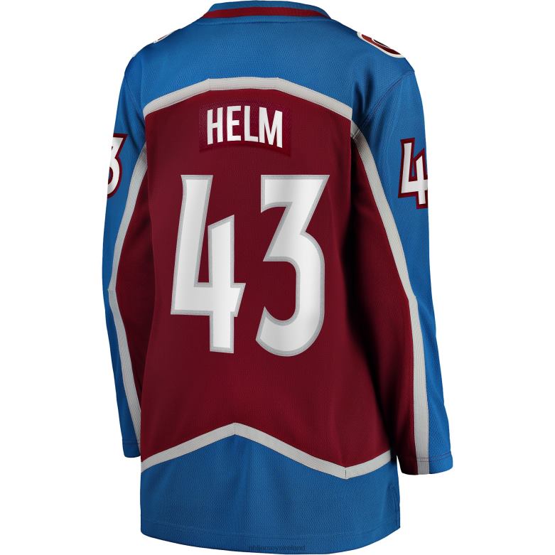 NHL Women Colorado Avalanche Darren Helm Fanatics Branded Burgundy Home Breakaway Player Jersey D002V1521 Clothing