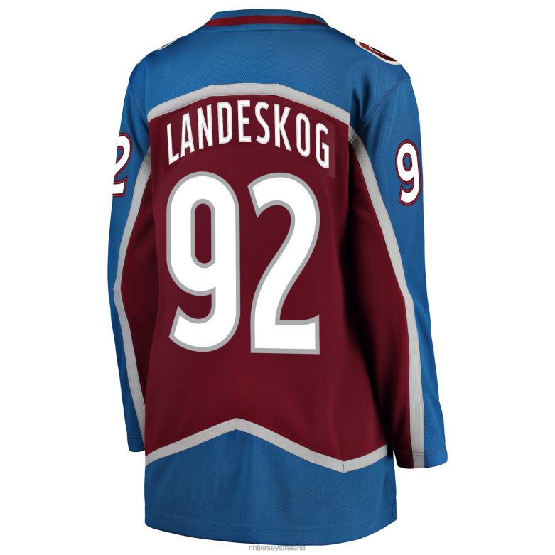 NHL Women Colorado Avalanche Gabriel Landeskog Fanatics Branded Burgundy Breakaway Player Jersey D002V1402 Clothing