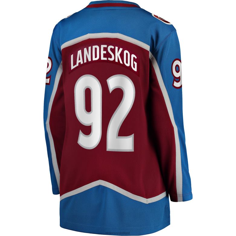 NHL Women Colorado Avalanche Gabriel Landeskog Fanatics Branded Burgundy Home Premier Breakaway Player Jersey D002V1174 Clothing
