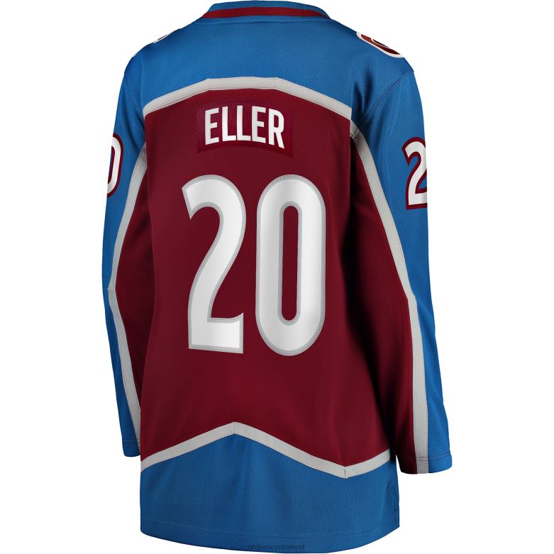 NHL Women Colorado Avalanche Lars Eller Fanatics Branded Burgundy Home Breakaway Jersey D002V2237 Clothing
