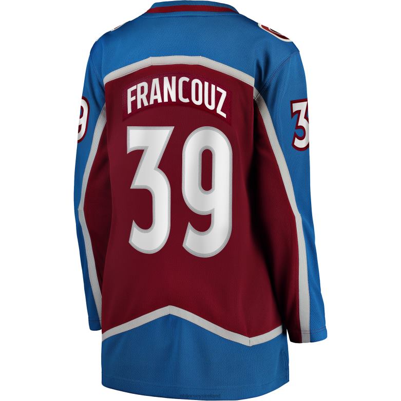 NHL Women Colorado Avalanche Pavel Francouz Fanatics Branded Burgundy Home Breakaway Player Jersey D002V1042 Clothing