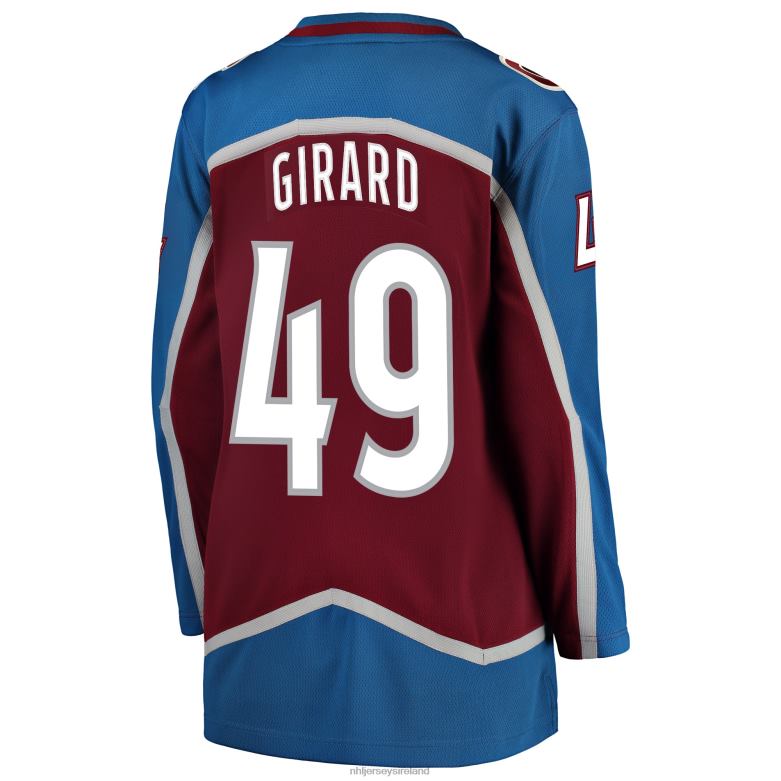 NHL Women Colorado Avalanche Samuel Girard Fanatics Branded Burgundy Breakaway Player Jersey D002V1592 Clothing