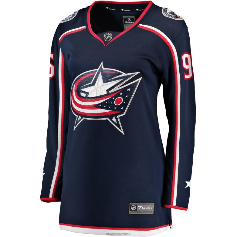 NHL Women Columbus Blue Jackets Jack Roslovic Fanatics Branded Navy Home Breakaway Jersey D002V1977 Clothing