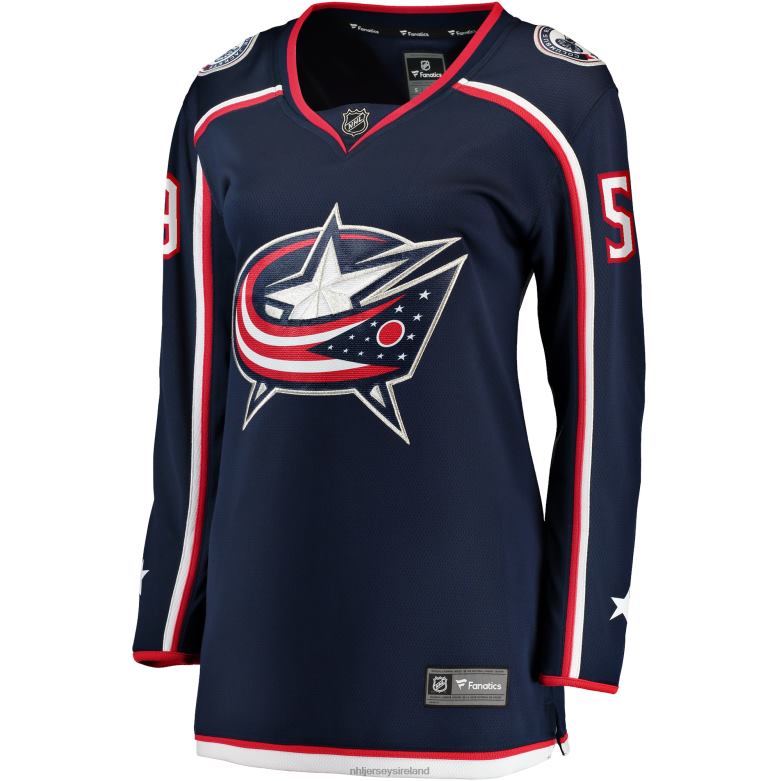 NHL Women Columbus Blue Jackets Yegor Chinakhov Fanatics Branded Navy Home Breakaway Player Jersey D002V2255 Clothing