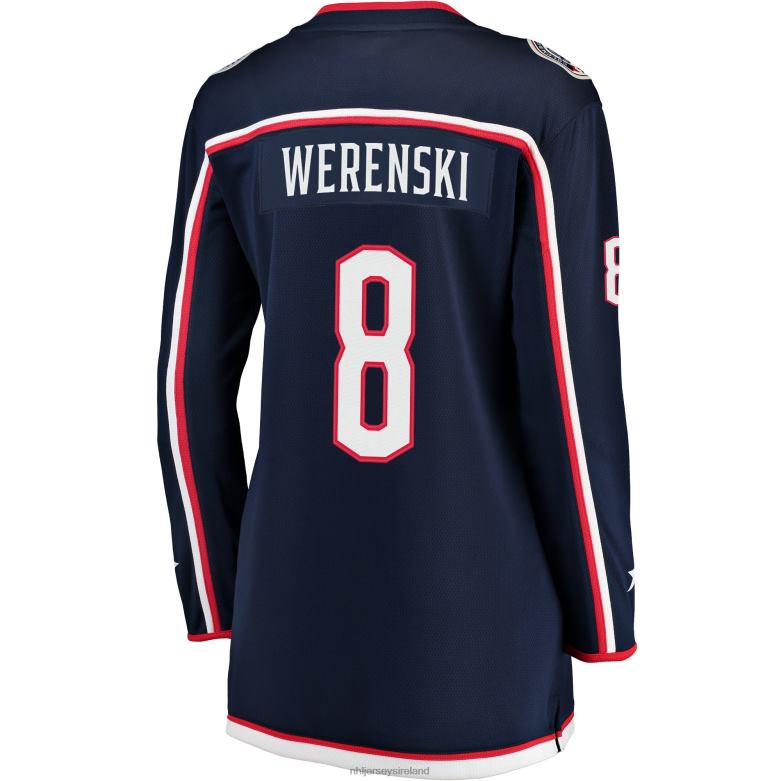 NHL Women Columbus Blue Jackets Zach Werenski Fanatics Branded Navy Breakaway Jersey D002V2409 Clothing