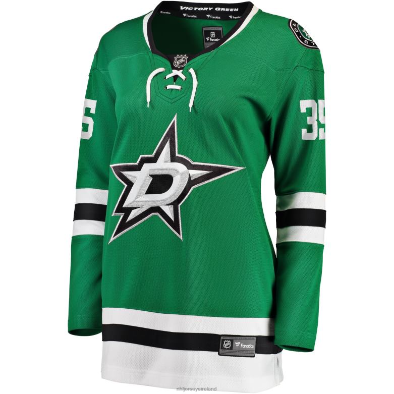NHL Women Dallas Stars Anton Khudobin Fanatics Branded Kelly Green Home Breakaway Player Jersey D002V1853 Clothing