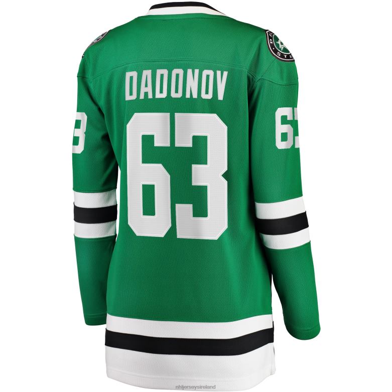NHL Women Dallas Stars Evgenii Dadonov Fanatics Branded Green Home Breakaway Jersey D002V2147 Clothing