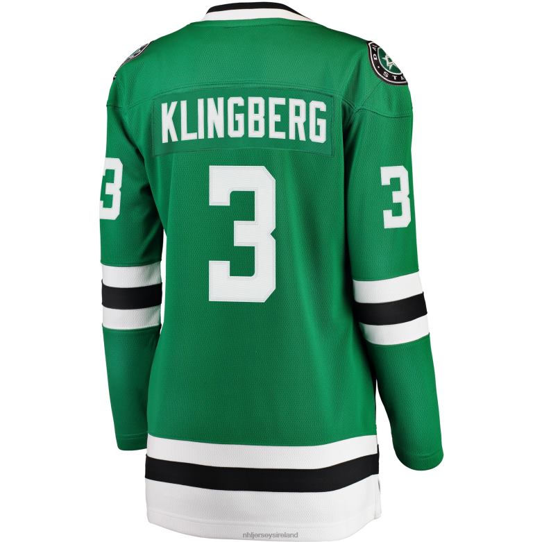 NHL Women Dallas Stars John Klingberg Fanatics Branded Kelly Green Breakaway Player Jersey D002V2279 Clothing
