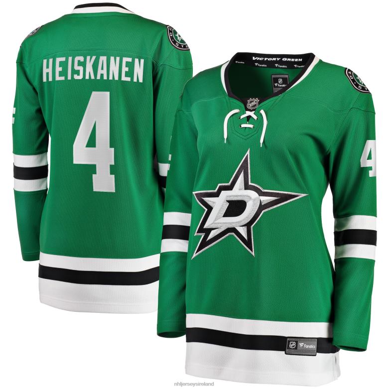 NHL Women Dallas Stars Miro Heiskanen Fanatics Branded Kelly Green Home Premier Breakaway Player Jersey D002V1819 Clothing