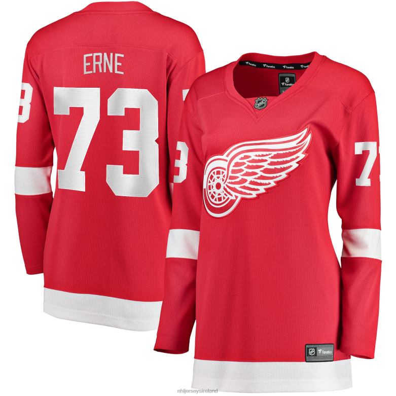 NHL Women Detroit Red Wings Adam Erne Fanatics Branded Red Home Breakaway Player Jersey D002V1895 Clothing