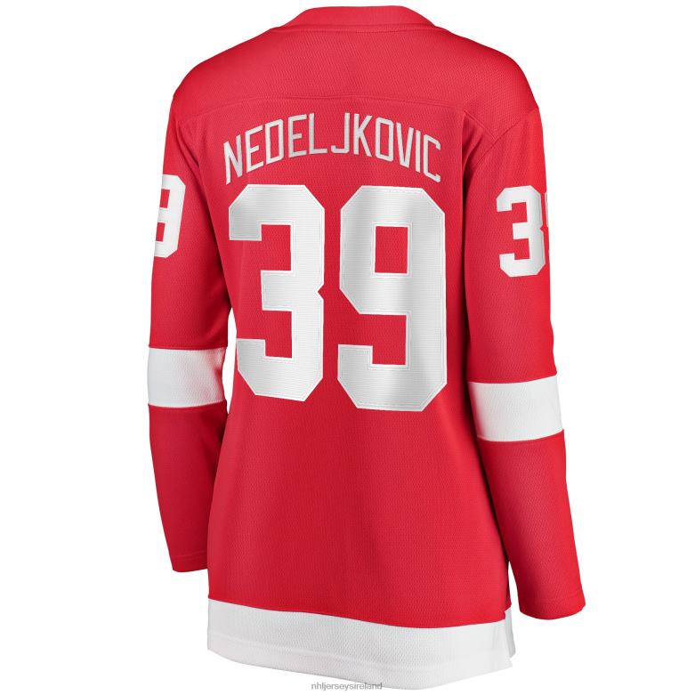 NHL Women Detroit Red Wings Alex Nedeljkovic Fanatics Branded Red Home Breakaway Player Jersey D002V2175 Clothing
