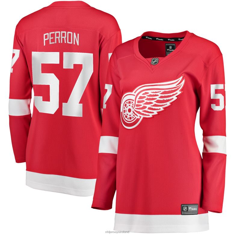NHL Women Detroit Red Wings David Perron Fanatics Branded Red Home Breakaway Player Jersey D002V1634 Clothing