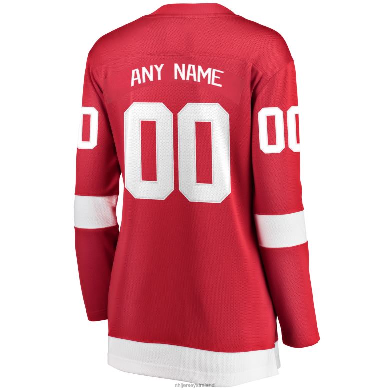 NHL Women Detroit Red Wings Fanatics Branded Red Home Breakaway Custom Jersey D002V632 Clothing