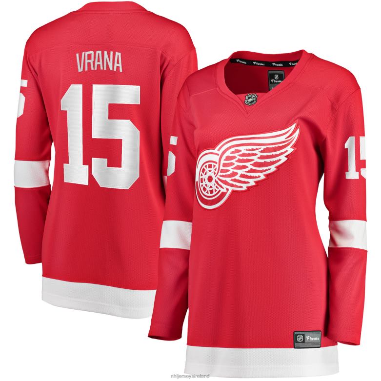 NHL Women Detroit Red Wings Jakub Vrana Fanatics Branded Red 2017/18 Home Breakaway Jersey D002V2197 Clothing