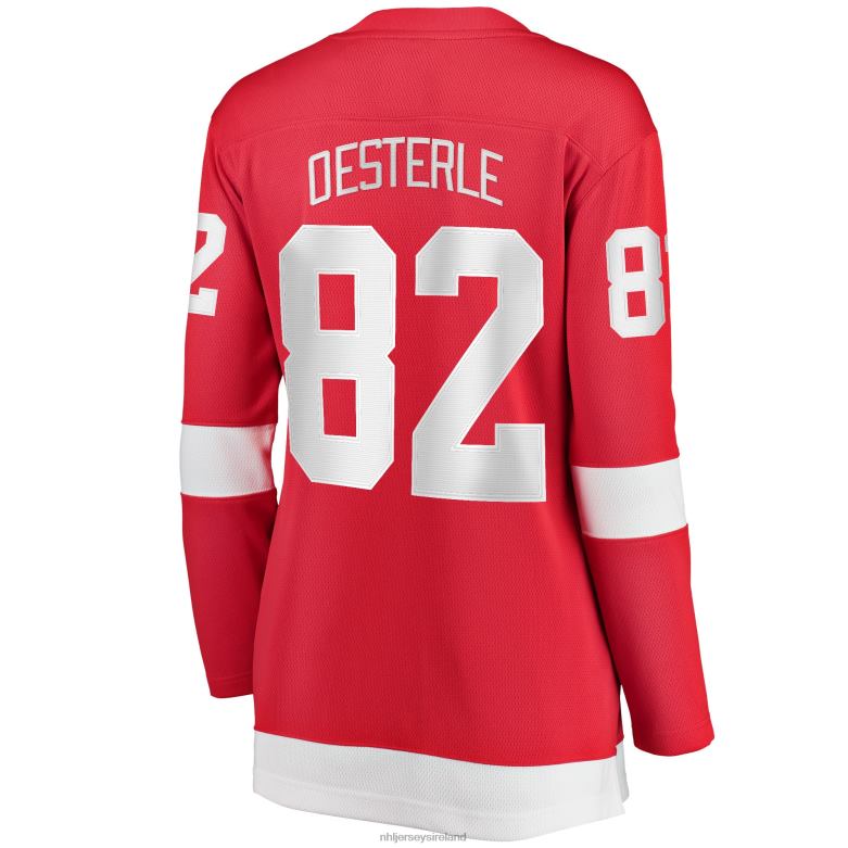 NHL Women Detroit Red Wings Jordan Oesterle Fanatics Branded Red Home Breakaway Player Jersey D002V2245 Clothing
