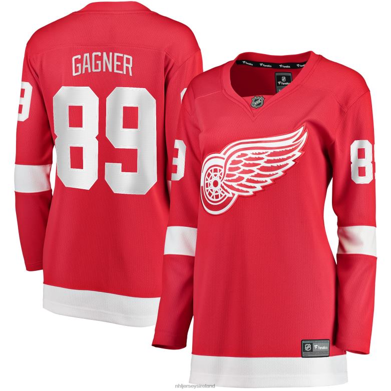 NHL Women Detroit Red Wings Sam Gagner Fanatics Branded Red Home Breakaway Player Jersey D002V2374 Clothing
