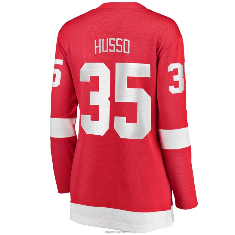 NHL Women Detroit Red Wings Ville Husso Fanatics Branded Red Home Breakaway Player Jersey D002V1018 Clothing