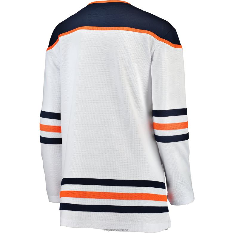 NHL Women Edmonton Oilers Fanatics Branded White Away Breakaway Jersey D002V955 Clothing