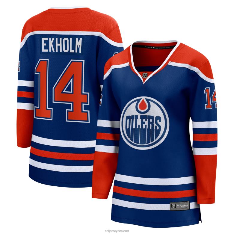 NHL Women Edmonton Oilers Mattias Ekholm Fanatics Branded Royal Home Breakaway Jersey D002V1152 Clothing