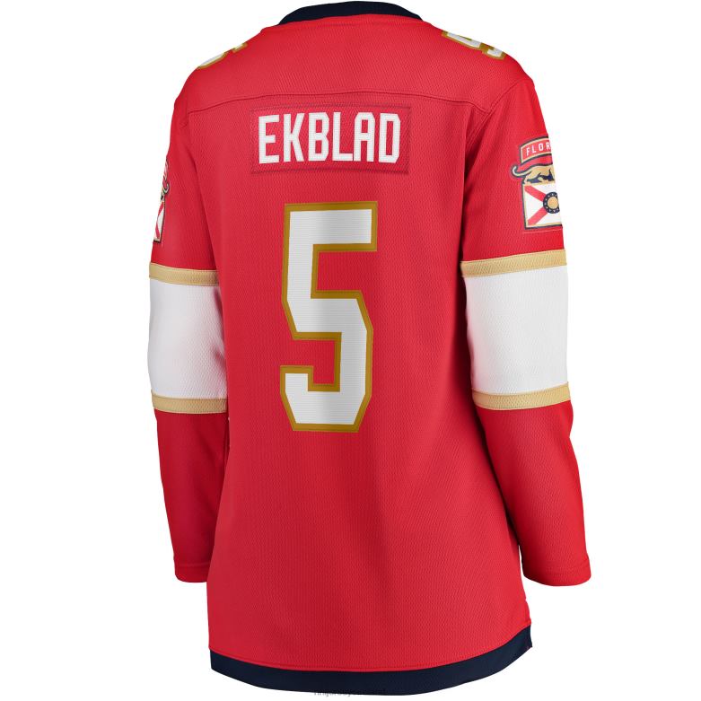 NHL Women Florida Panthers Aaron Ekblad Fanatics Branded Red Home Team Breakaway Player Jersey D002V1099 Clothing