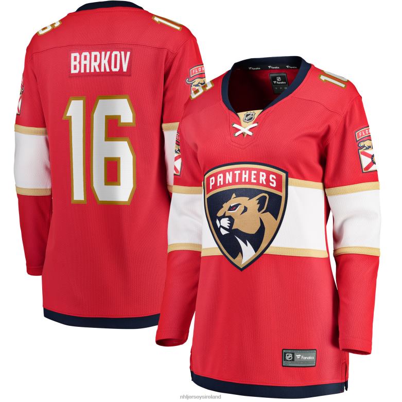 NHL Women Florida Panthers Aleksander Barkov Fanatics Branded Red Home Breakaway Player Jersey D002V1244 Clothing