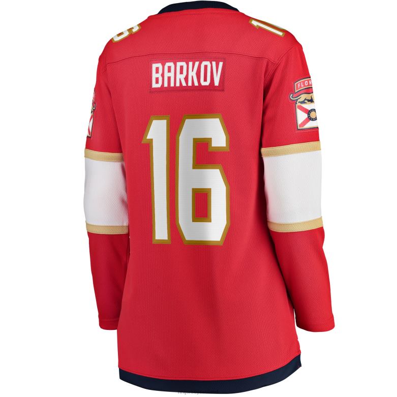 NHL Women Florida Panthers Aleksander Barkov Fanatics Branded Red Home Breakaway Player Jersey D002V1244 Clothing