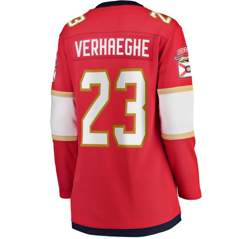 NHL Women Florida Panthers Carter Verhaeghe Fanatics Branded Red Home Breakaway Jersey D002V2372 Clothing