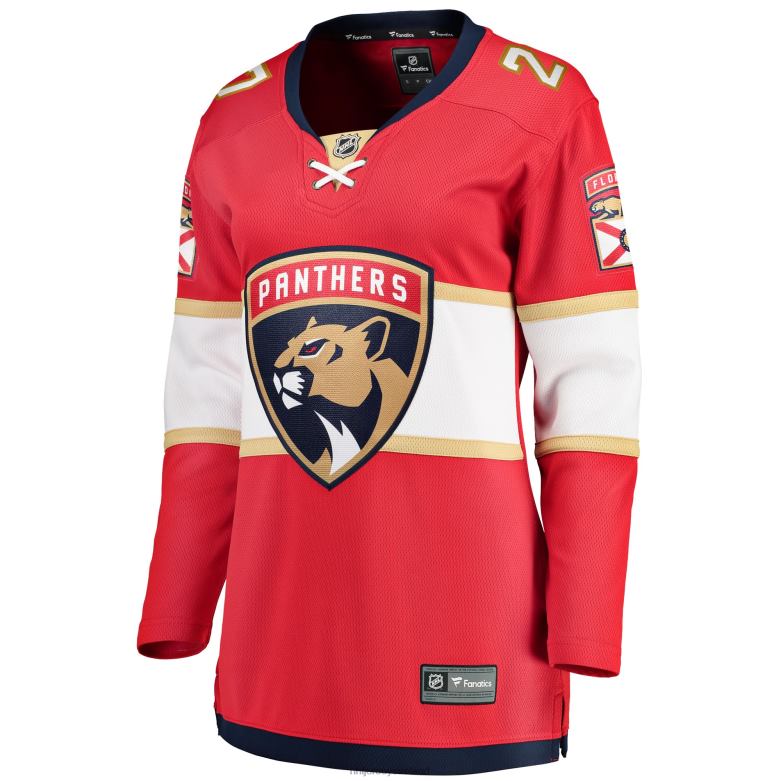 NHL Women Florida Panthers Eetu Luostarinen Fanatics Branded Red Home Breakaway Player Jersey D002V2265 Clothing