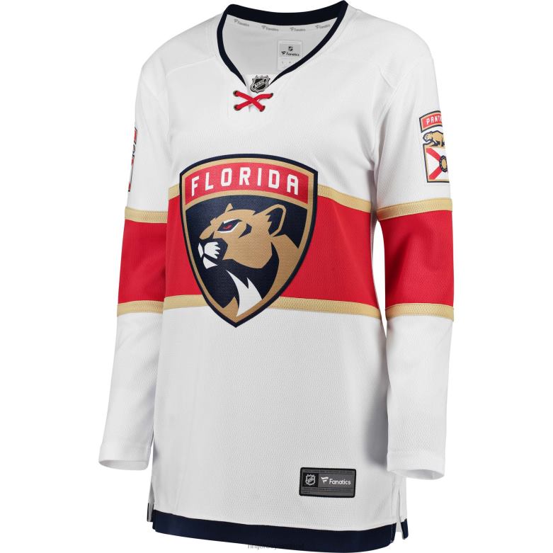 NHL Women Florida Panthers Fanatics Branded White Away Breakaway Jersey D002V1718 Clothing